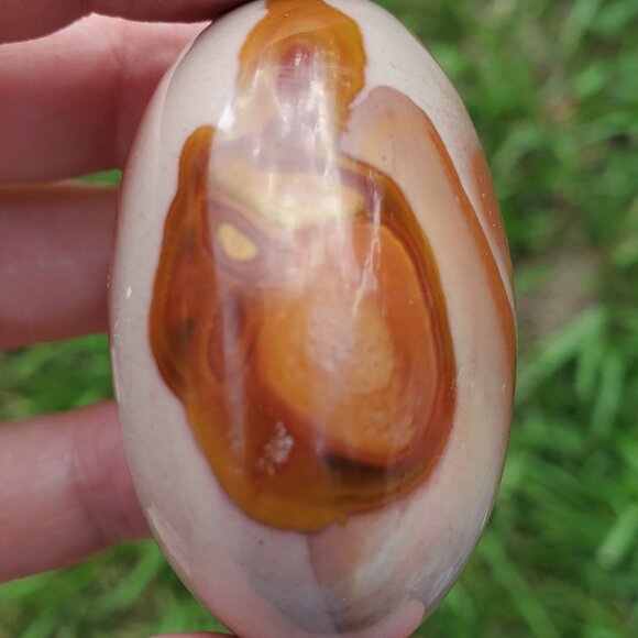 Polychrome Jasper Palm Stone (PC202) - Picture 7 of 9